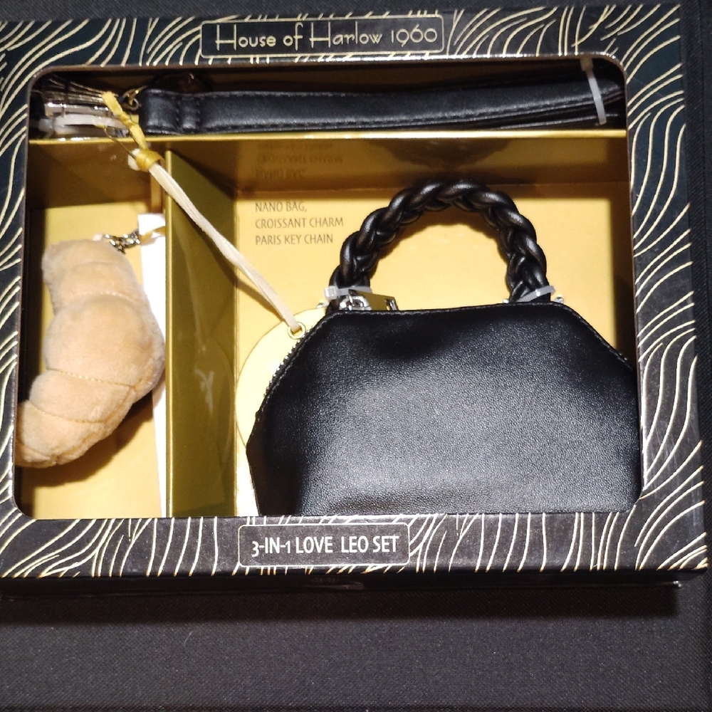 House of Harlow 1960 Black Mini Bag Set